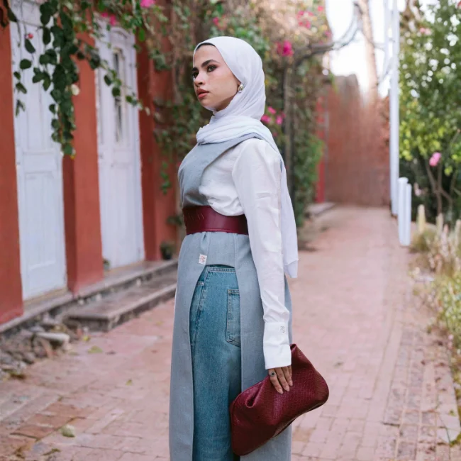 Hasnaa Linen Dress حسناء - Image 9