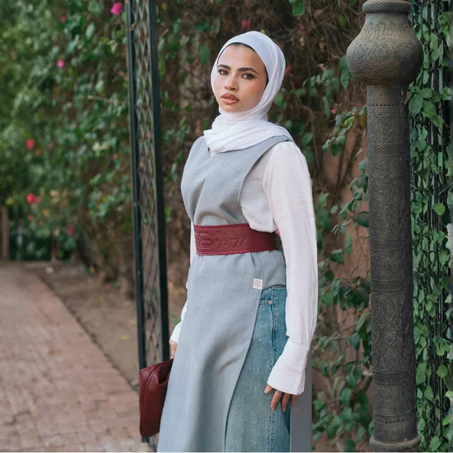 Hasnaa Linen Dress حسناء - Image 10