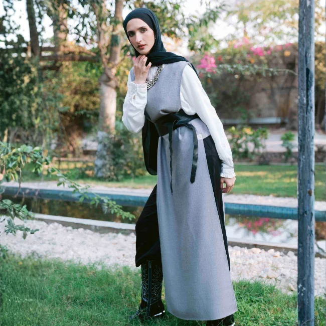 Hasnaa Linen Dress حسناء - Image 20