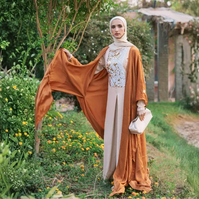 Sulaf Set Jumpsuit & Abaya سُلاف - Image 8