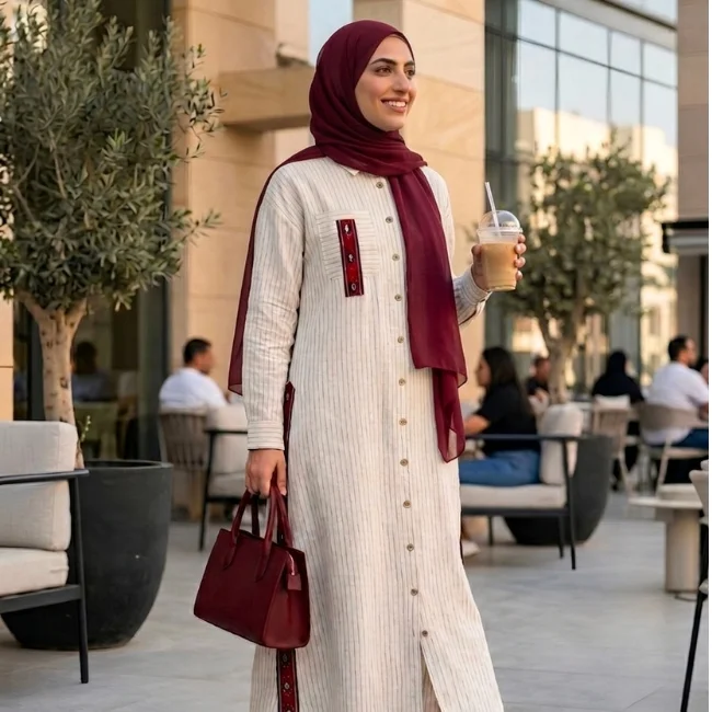 Striped Shirt Dress - Image 17