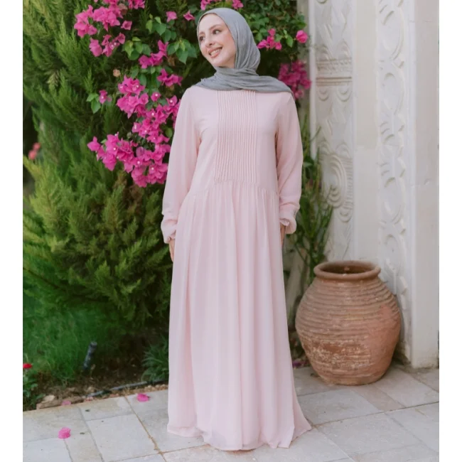 Flowy Chiffon Maxi Dress - Image 3