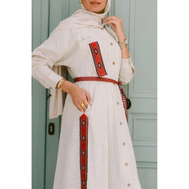 Striped Shirt Dress - Image 13