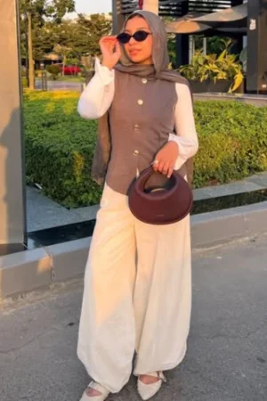 Linen Balloon Pants